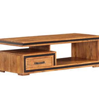 Couchtisch Massivholz Akazie 100x45x33 cm