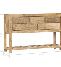 Sideboard 120x30x75 cm Massivholz Mango