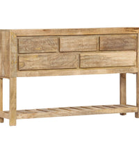 Sideboard 120x30x75 cm Massivholz Mango