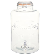 Wasserspender XXL mit Zapfhahn Transparent 8 L Glas