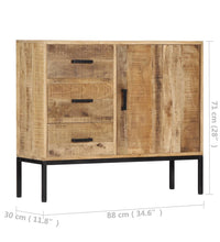 Sideboard 88 x 30 x 71 cm Massivholz Mango