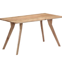 Esstisch 140 x 80 x 76 cm Massivholz Akazie