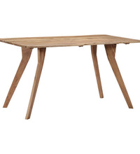 Esstisch 140 x 80 x 76 cm Massivholz Akazie