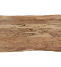 Esstisch 140 x 80 x 76 cm Massivholz Akazie