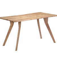 Esstisch 140 x 80 x 76 cm Massivholz Akazie