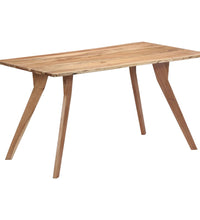 Esstisch 140 x 80 x 76 cm Massivholz Akazie
