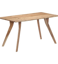 Esstisch 140 x 80 x 76 cm Massivholz Akazie