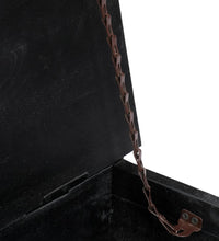 Couchtisch Schwarz 65x65x30 cm Massivholz Mango