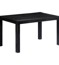 Esstisch Schwarz 140 x 80 x 76 cm Mango-Massivholz