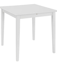 Esstisch Ausziehbar Weiß (80-120)x80x74 cm MDF