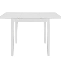 Esstisch Ausziehbar Weiß (80-120)x80x74 cm MDF
