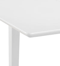 Esstisch Ausziehbar Weiß (80-120)x80x74 cm MDF