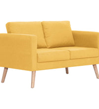 2-Sitzer-Sofa Stoff Gelb