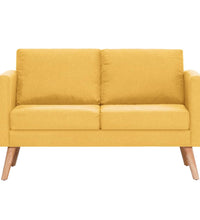 2-Sitzer-Sofa Stoff Gelb