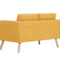 2-Sitzer-Sofa Stoff Gelb