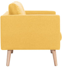 2-Sitzer-Sofa Stoff Gelb