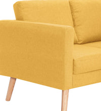 2-Sitzer-Sofa Stoff Gelb