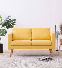 2-Sitzer-Sofa Stoff Gelb