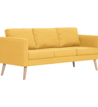 3-Sitzer-Sofa Stoff Gelb