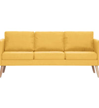 3-Sitzer-Sofa Stoff Gelb