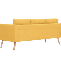 3-Sitzer-Sofa Stoff Gelb