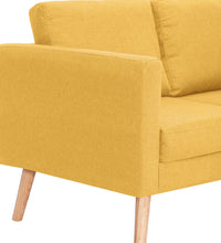 3-Sitzer-Sofa Stoff Gelb
