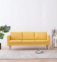3-Sitzer-Sofa Stoff Gelb
