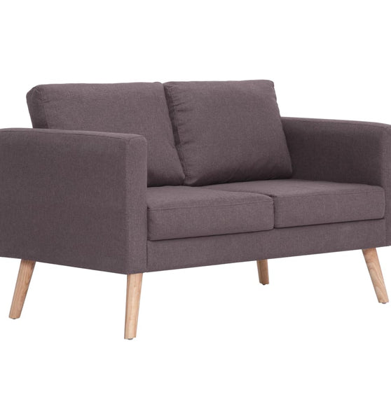 2-Sitzer-Sofa Stoff Taupe