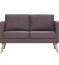 2-Sitzer-Sofa Stoff Taupe