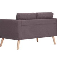 2-Sitzer-Sofa Stoff Taupe