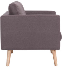 2-Sitzer-Sofa Stoff Taupe