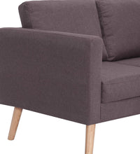 2-Sitzer-Sofa Stoff Taupe