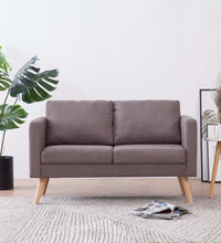 2-Sitzer-Sofa Stoff Taupe