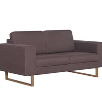 2-Sitzer-Sofa Stoff Taupe