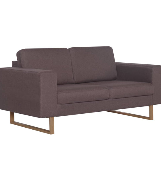 2-Sitzer-Sofa Stoff Taupe