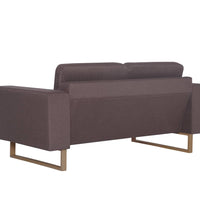 2-Sitzer-Sofa Stoff Taupe