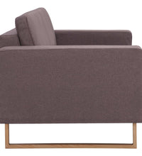 2-Sitzer-Sofa Stoff Taupe