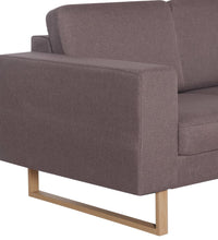 2-Sitzer-Sofa Stoff Taupe