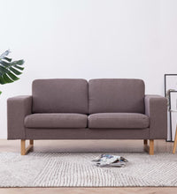 2-Sitzer-Sofa Stoff Taupe