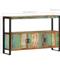 Sideboard 120x30x75 cm Altholz Massiv