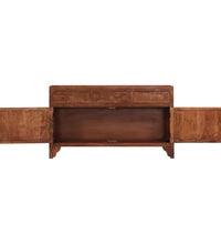 Sideboard 140x40x80 cm Massivholz Akazie