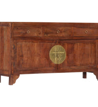 Sideboard 140x40x80 cm Massivholz Akazie