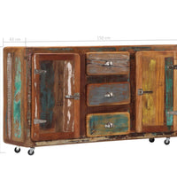 Sideboard 150x43x86 cm Altholz Massiv