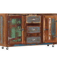 Sideboard 150x43x86 cm Altholz Massiv