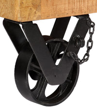 Schuhschrank 86 x 35 x 55 cm Massivholz Mango