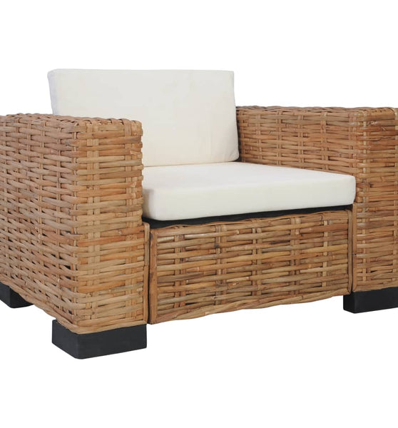 Sessel mit Kissen Natürliches Rattan