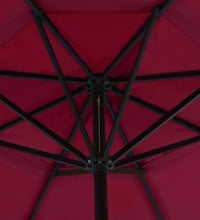 Sonnenschirm mit Tragbarem Sonnenschirmständer Rot