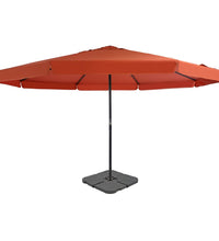 Sonnenschirm mit Tragbarem Sonnenschirmständer Terrakotta