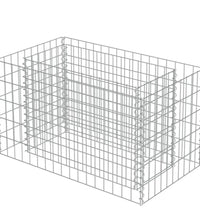 Gabionen-Hochbeet Verzinkter Stahl 90×50×50 cm