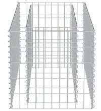 Gabionen-Hochbeet Verzinkter Stahl 90×50×50 cm